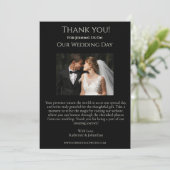 Trouwfoto - Dank u - Bloemen met een hart Kaart (Staand voorkant)