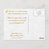  trouwfoto Dank u Briefkaart (Achterkant)