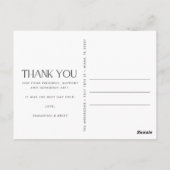 Trouwfoto Dank u Briefkaarten (Achterkant)
