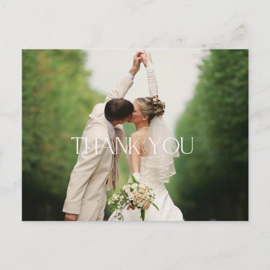Trouwfoto Dank u Briefkaarten (Voorkant)