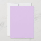 Trouwfoto dankjewel  |  Violet Anemone Bloemen Bedankkaart (Achterkant)