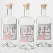 Trouwfoto drankfleslabel likeurfles etiket (Flessen)