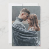 Trouwfoto filmposter Modern minimalistisch  Save The Date (Achterkant)