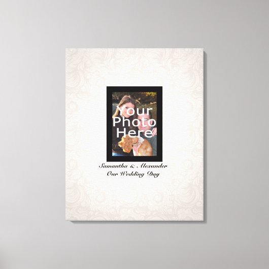 Trouwfoto ~ Gast Handtekening Canvas Print (Voorkant)