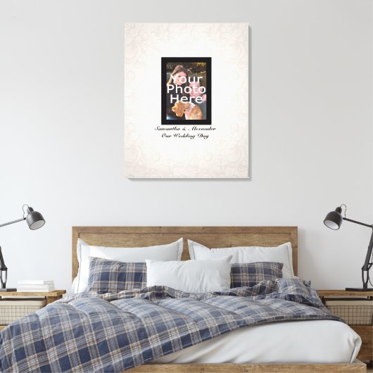 Trouwfoto ~ Gast Handtekening Canvas Print (Insitu (Slaapkamer))