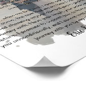 trouwfoto geloften vervaagd effect poster (Hoek)