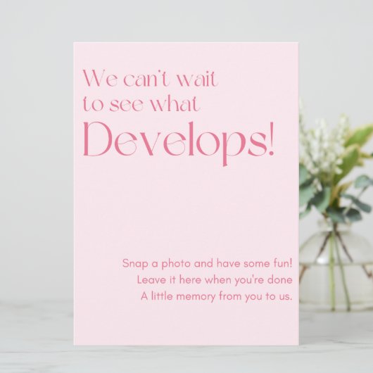 Trouwfoto Guestbook Sign Programmakaart (Staand voorkant)