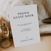 Trouwfoto Guestbook Sign Sjabloon, Kaart