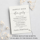 Trouwfoto Happily Ever After Cream Ontvangst Kaart