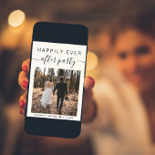 Trouwfoto Happily Ever After Feest QR Code Aankondiging
