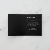 Trouwfoto Hart Gevouwen Dank u Notitiekaartje (Binnen)