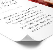 Trouwfoto-herdenking voor oma van de bruid poster (Hoek)