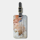 Trouwfoto Honeymoon Trouw Bagage Label (Voorkant verticaal)