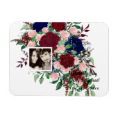 TROUWFOTO Huwelijk, Jubileum, Nieuw Huis Cadeau Magneet (Horizontaal)