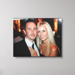 Trouwfoto Ingepakt Canvas Afdruk