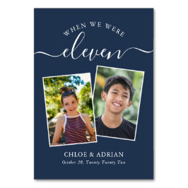 Trouwfoto koppel door de jaren heen Moderne bruilo Kaart