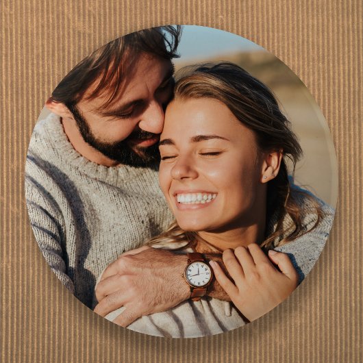 Trouwfoto Koppel Ronde Button 5,7 Cm