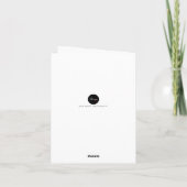 Trouwfoto met anker en dankjewel in goud voor zeev bedankkaart (Achterkant)