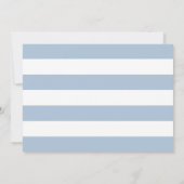 Trouwfoto met anker in stoffig blauw save the date (Achterkant)