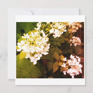 Trouwfoto met bloemen bedankkaart