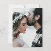 Trouwfoto met dankbetuiging bedankkaart