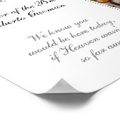 Trouwfoto met herdenkingsstoel voor de Vader van d Poster (Hoek)