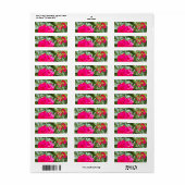 Trouwfoto met Rode Rozen Etiket (Full Sheet)