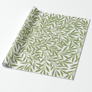 Trouwfoto met vintage tint, Victoriaans wilgenblad Cadeaupapier
