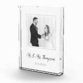 Trouwfoto Mijnheer & Mevrouw Naam Datum Aandenken Fotoblokken (Rechts)