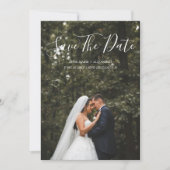 Trouwfoto Minimalistisch Elegant Romantisch Save The Date (Voorkant)