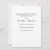 Trouwfoto Minimalistisch Elegant Romantisch Save The Date (Achterkant)