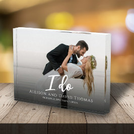 Trouwfoto Minimalistisch Koppel Eenvoudig I Do Fotoblokken