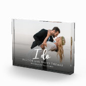 Trouwfoto Minimalistisch Koppel Eenvoudig Ja, Ik W Fotoblokken (Rechts)