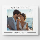 Trouwfoto Moderne herinnering Fotoplaat (Voorkant)