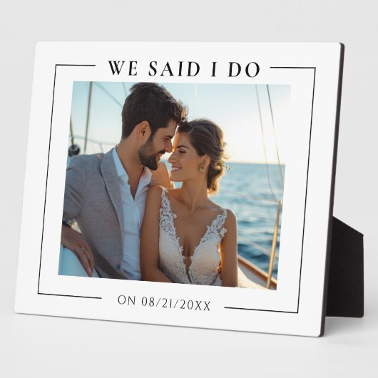 Trouwfoto Moderne herinnering Fotoplaat (Zijkant)