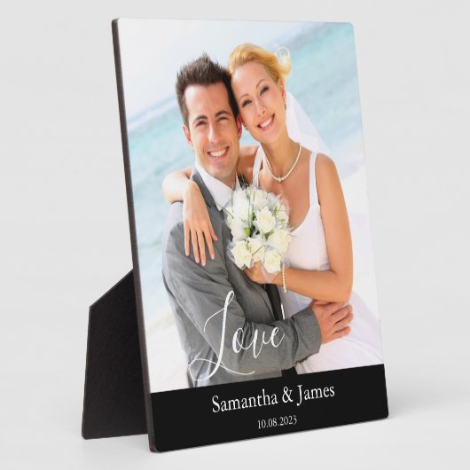 Trouwfoto Naam Fotoplaat (Zijkant)