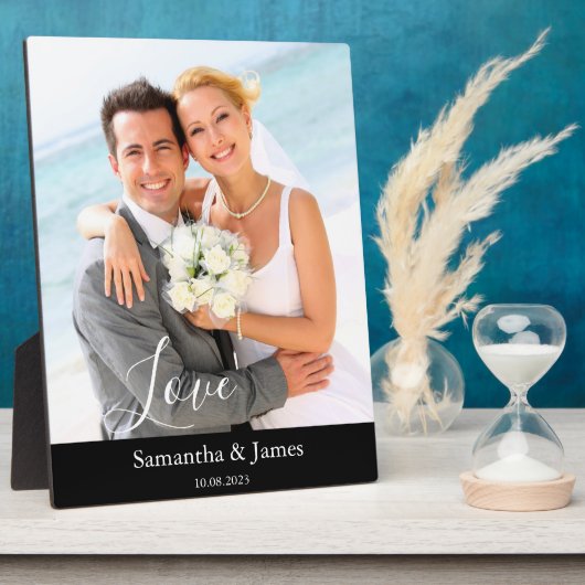 Trouwfoto Naam Fotoplaat (Zijkant)
