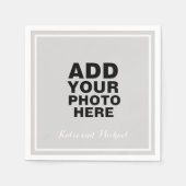 Trouwfoto of afbeeldingen servet (Voorkant)