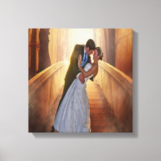 Trouwfoto opgerekt canvasprint canvas afdruk (Voorkant)