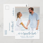 Trouwfoto opslaan datum briefkaart (Voorkant / Achterkant)