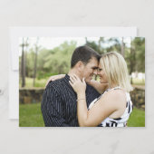 Trouwfoto opslaan vintage luchtpost save the date (Achterkant)