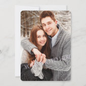 Trouwfoto opslag Blush Goud Confetti Save the Date (Achterkant)