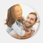 Trouwfoto paar Pas getrouwd Magneet (Voorkant)