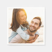 Trouwfoto paar Pas getrouwd Servet (Voorkant)