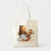 Trouwfoto paar Pas getrouwd Tote Bag (Voorkant)
