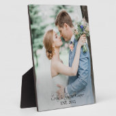 Trouwfoto pasgetrouwd  fotoplaat (Zijkant)