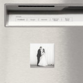 Trouwfoto Passen getrouwd Mr & Mrs Black White Fav Magneet (Insitu (Vaatwasser))