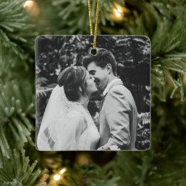 Trouwfoto Passen getrouwd paar Keramisch Ornament