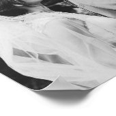 Trouwfoto Passen getrouwd paar teken Poster (Hoek)