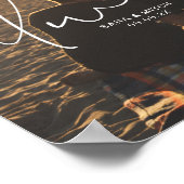 Trouwfoto Poster Bord Namen en Datum Altijd (Hoek)